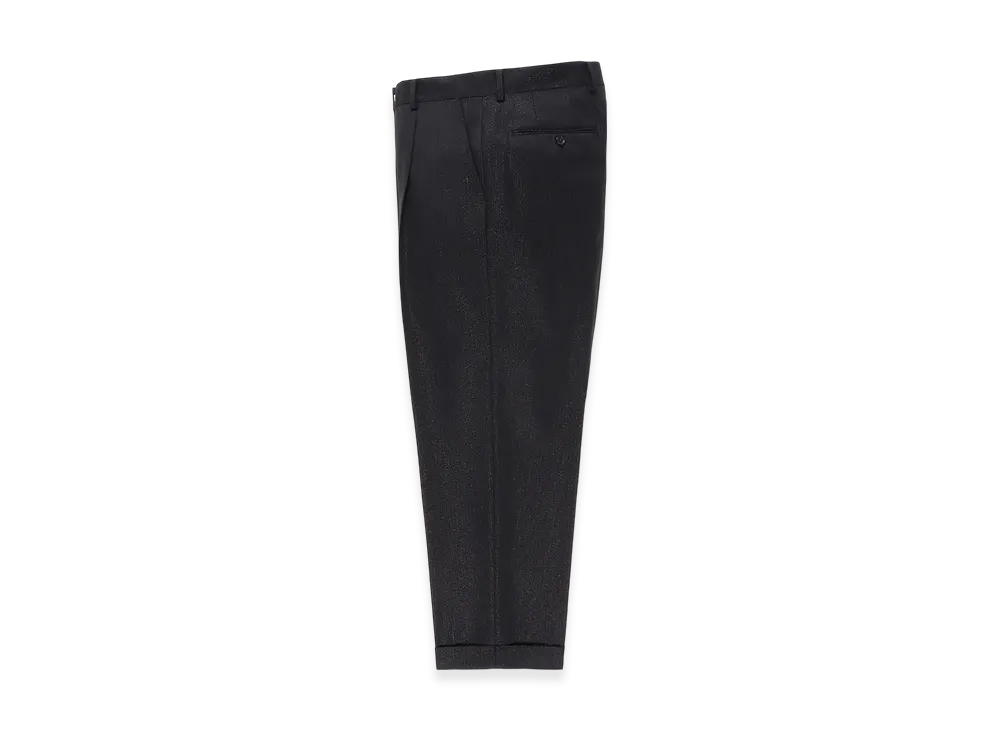 WACKO MARIA x Dormeuil Glitter Pleated Trousers Type-2 "Black"