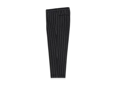 WACKO MARIA x Dormeuil Striped Pleated Trousers Type-2 "Black"