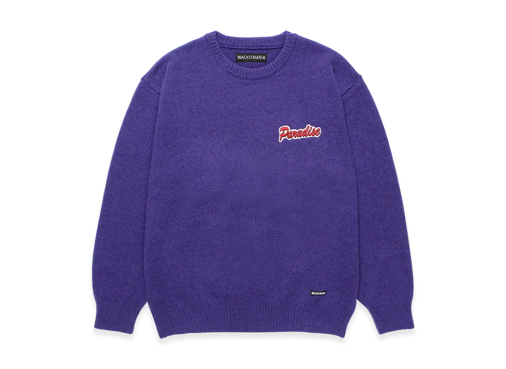 WACKO MARIA Classic Knit Sweater "Purple"