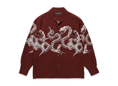 WACKO MARIA Hawaiian Shirt "Burgundy"