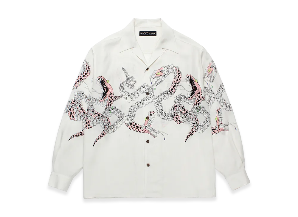 WACKO MARIA Hawaiian Shirt "White"