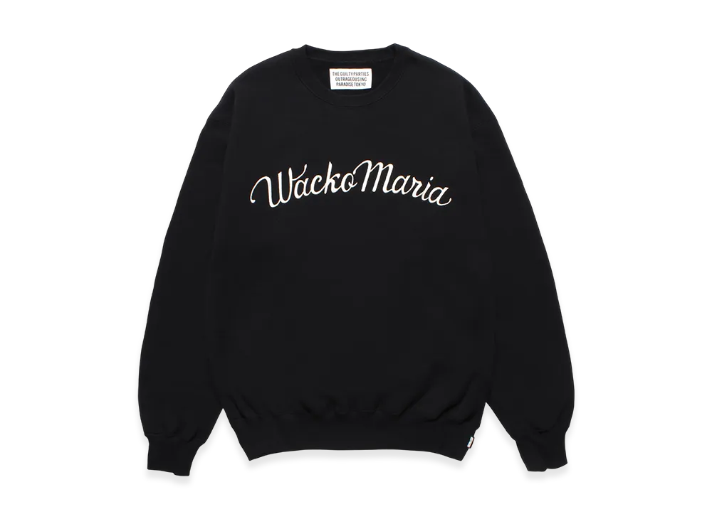WACKO MARIA Middle Weight Sweat Shirt "Black"