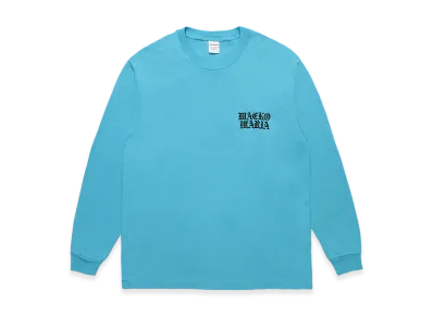 WACKO MARIA Washed Heavy Weight Long Sleeve T-Shirt "Blue"