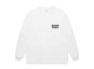 WACKO MARIA Washed Heavy Weight Long Sleeve T-Shirt "White"