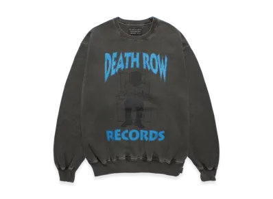 WACKO MARIA Death Row Records / Garment Dyed Sweat Shirt "Gray"