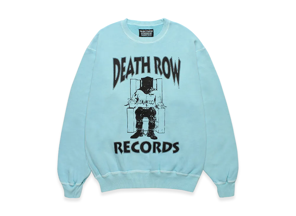 WACKO MARIA DEATH ROW RECORDS CREW Ｌ WACKO MARIA . ITEM : DEATH ROW RECORDS / GARMENT DYED HOODED