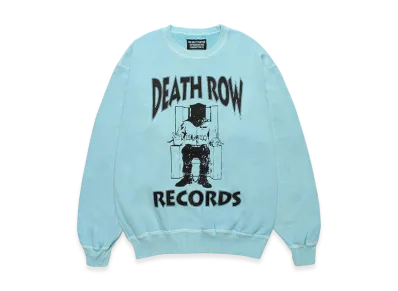 WACKO MARIA Death Row Records / Garment Dyed Sweat Shirt "Blue"