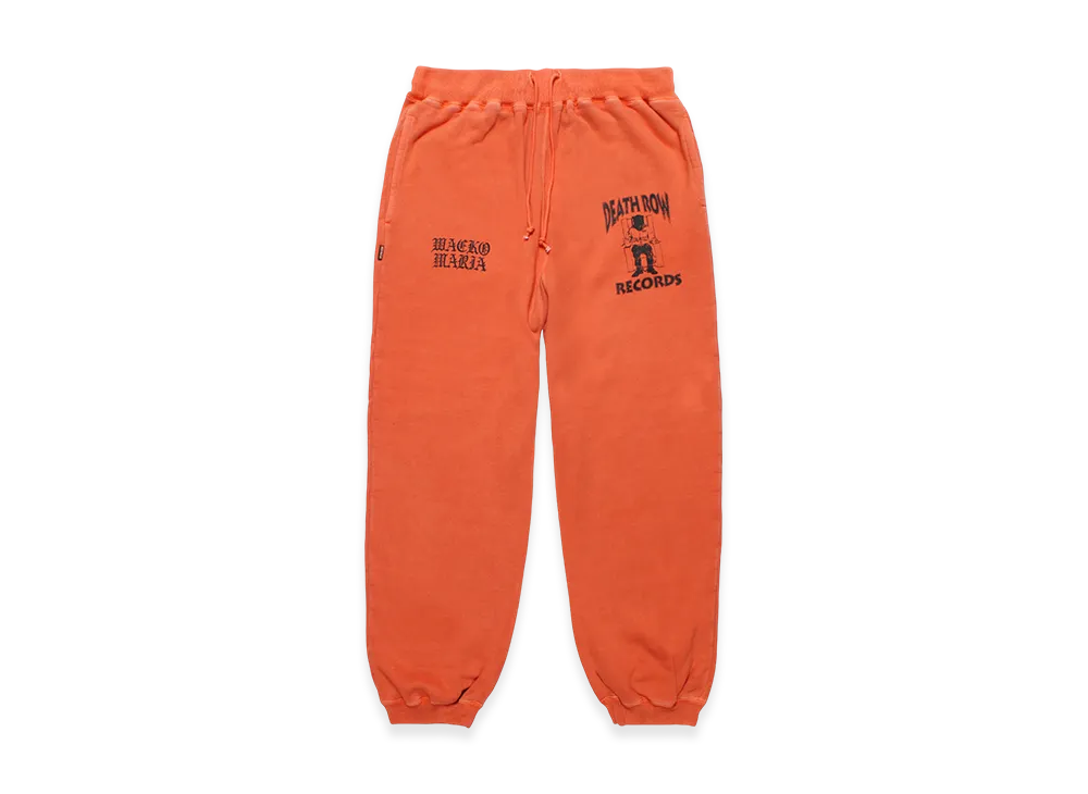 WACKO MARIA Death Row Records / Garment Dyed Sweat Pants "Orange"