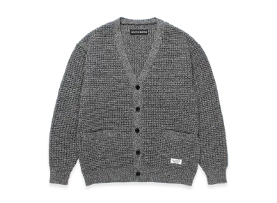 WACKO MARIA Waffle Knit Cardigan "Gray"