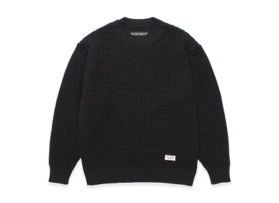 WACKO MARIA Waffle Knit Sweater "Black"