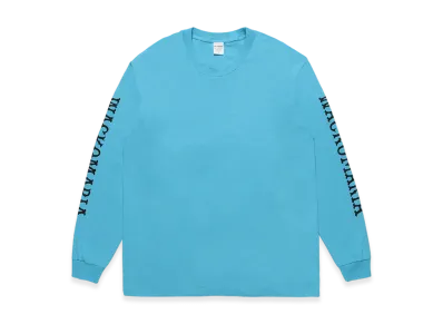 WACKO MARIA Washed Heavy Weight Long Sleeve T-Shirt "Blue"