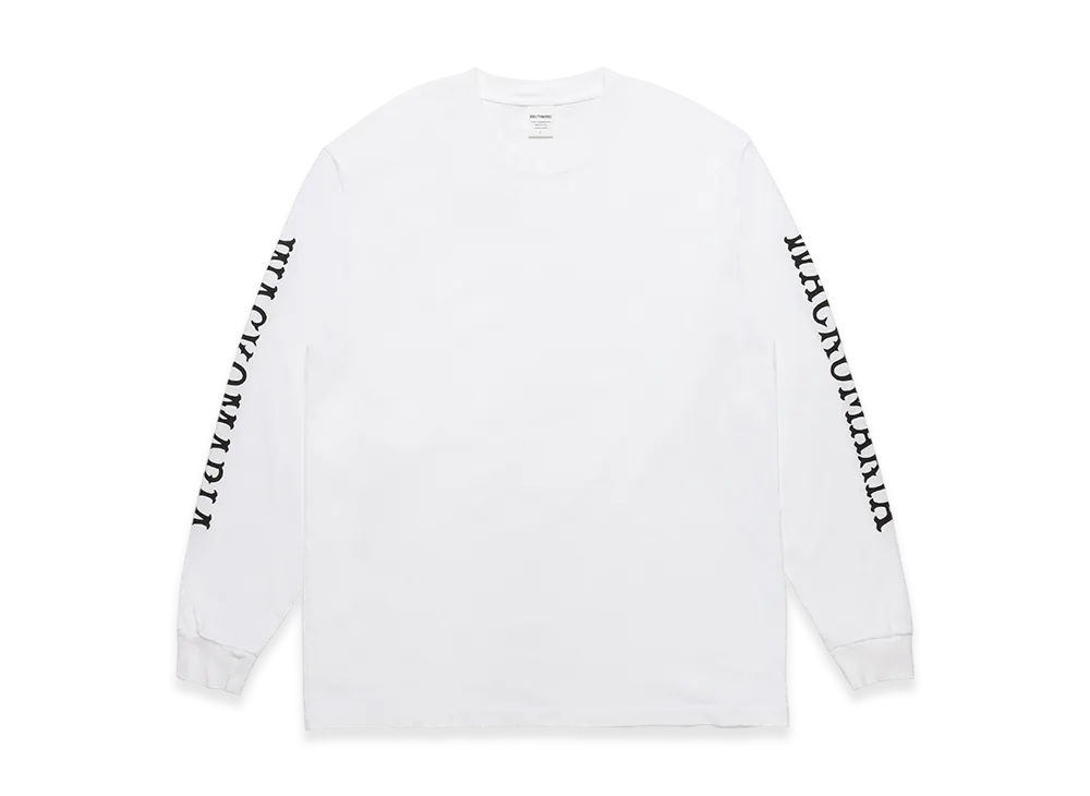 WACKO MARIA Washed Heavy Weight Long Sleeve T-Shirt "White"