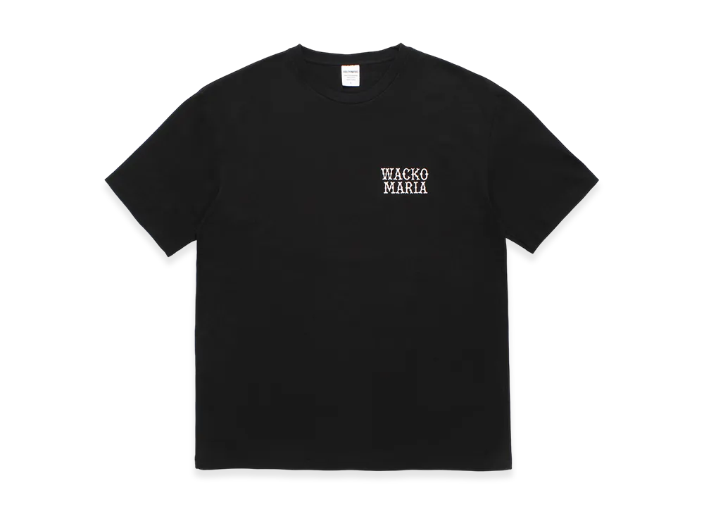 WACKO MARIA Washed Heavy Weight T-Shirt "Black"