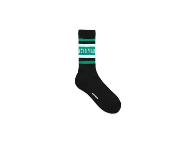 WACKO MARIA Sports Socks "Black/Green"