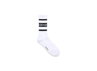 WACKO MARIA Sports Socks "White/Black"
