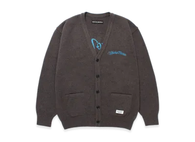 WACKO MARIA Classic Knit Cardigan "Gray"