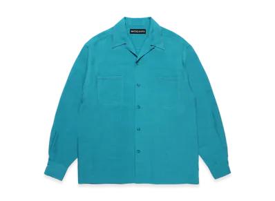 WACKO MARIA 50'S Open Collar Shirt "Blue"