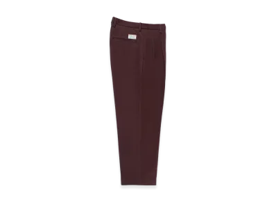 WACKO MARIA Double Pleated Chino Trousers "Burgundy"