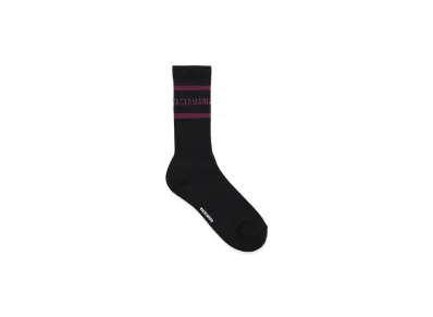 WACKO MARIA Sports Socks "Black/Purple"