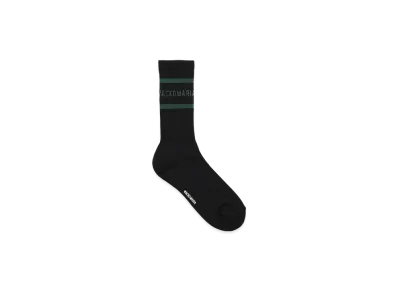 WACKO MARIA Sports Socks "Black/Green"
