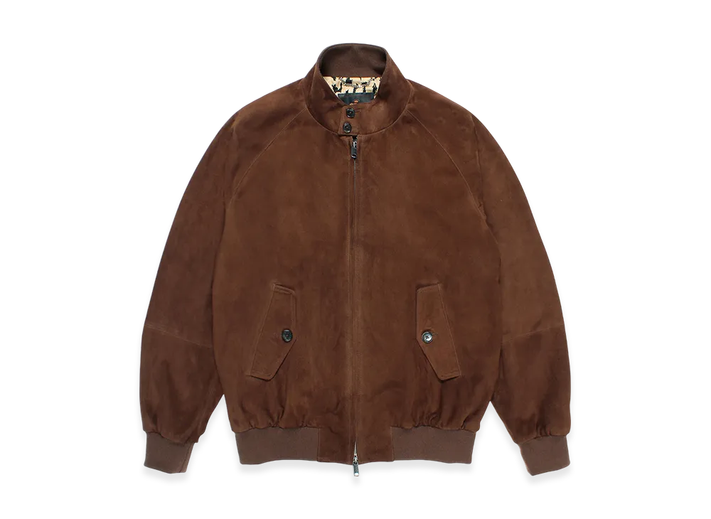 WACKO MARIA Baracuta / Suede G9 Harrington Jacket "Brown"