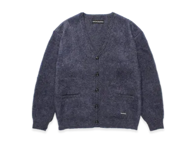WACKO MARIA Heavy Mohair Knit Cardigan "Purple"