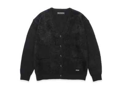 WACKO MARIA Heavy Mohair Knit Cardigan "Black"