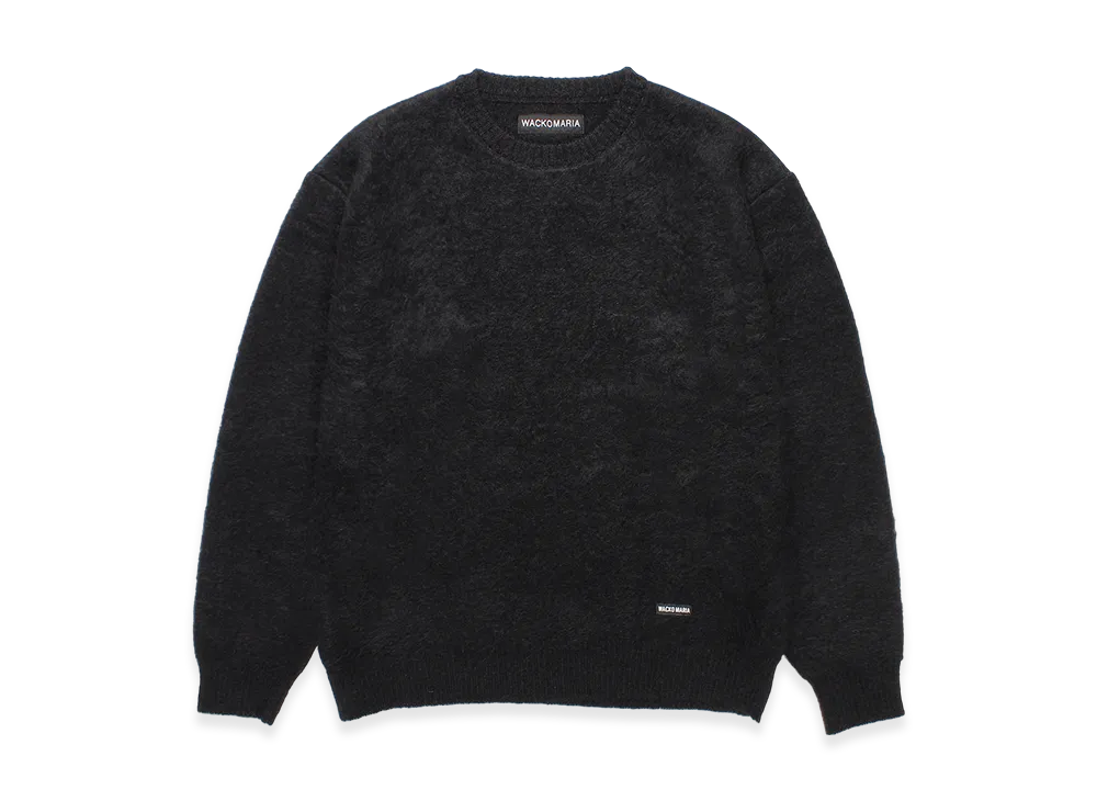 WACKO MARIA Heavy Mohair Knit Sweater "Black"
