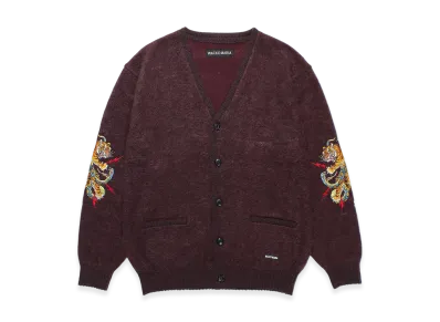 WACKO MARIA x Tim Lehi / Mohair Knit Cardigan "Purple"