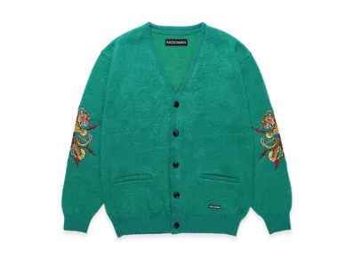WACKO MARIA x Tim Lehi / Mohair Knit Cardigan "Green"