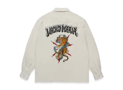 WACKO MARIA x Tim Lehi / 50'S Open Collar Shirt "Ivory"
