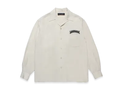 WACKO MARIA x Tim Lehi / 50'S Open Collar Shirt "Ivory"