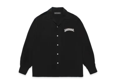 WACKO MARIA x Tim Lehi / 50'S Open Collar Shirt "Black"