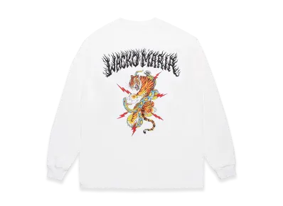 WACKO MARIA x Tim Lehi / Washed WACKO MARIA Heavy Weight Long Sleeve T-Shirt "White"