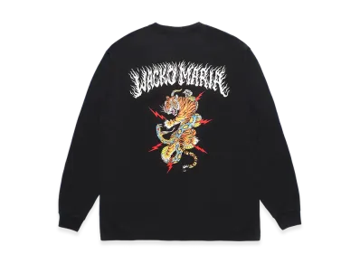 WACKO MARIA x Tim Lehi / Washed WACKO MARIA Heavy Weight Long Sleeve T-Shirt "Black"