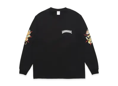 WACKO MARIA x Tim Lehi / Washed WACKO MARIA Heavy Weight Long Sleeve T-Shirt "Black"