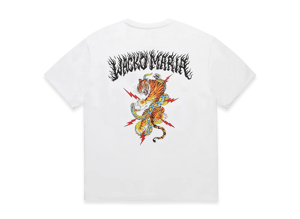 WACKO MARIA x Tim Lehi / Washed WACKO MARIA Heavy Weight T-Shirt "White"