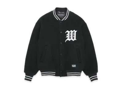 WACKO MARIA Wool Mohair Varsity Jacket "Dark Green"