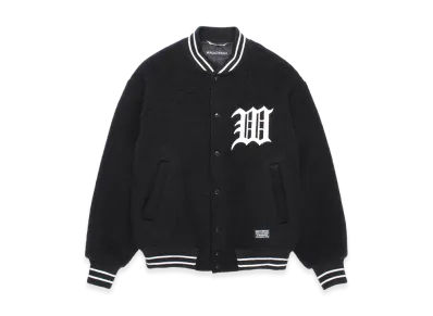 WACKO MARIA Wool Mohair Varsity Jacket "Black"