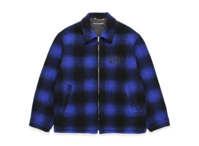 WACKO MARIA Wool Ombre Check 50'S Jacket "Navy"