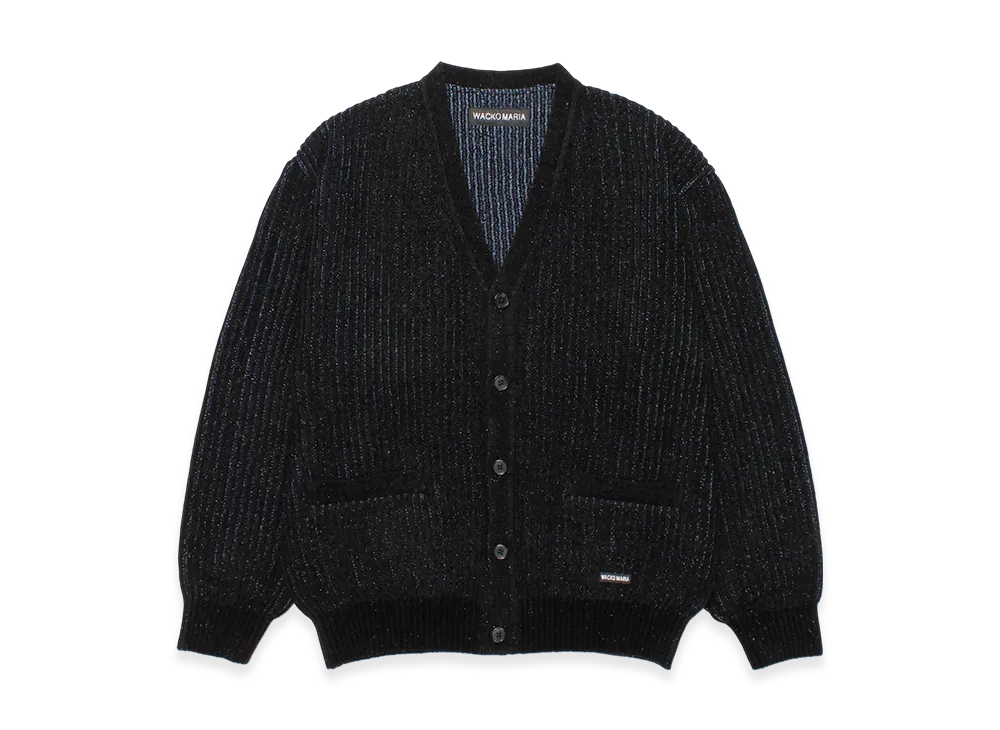 WACKO MARIA Glitter Knit Cardigan "Blue"