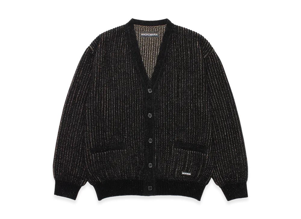 WACKO MARIA Glitter Knit Cardigan "Gold"