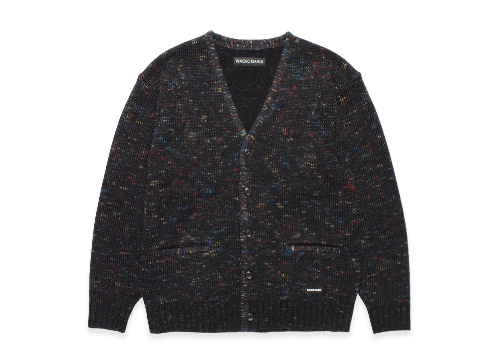 WACKO MARIA Mix Mohair Knit Cardigan "Black"