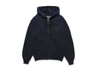 WACKO MARIA Heavy Weight Zip Up Hooded Sweat Shirt "Navy"