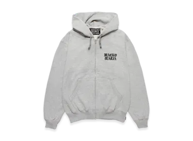WACKO MARIA Heavy Weight Zip Up Hooded Sweat Shirt "Gray"