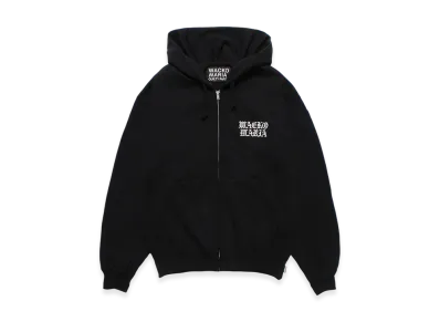 WACKO MARIA Heavy Weight Zip Up Hooded Sweat Shirt "Black"