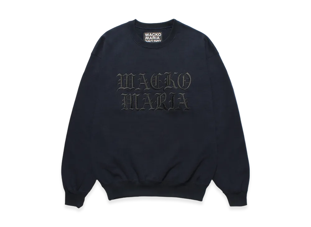 WACKO MARIA Heavy Weight Sweat Shirt "Navy"