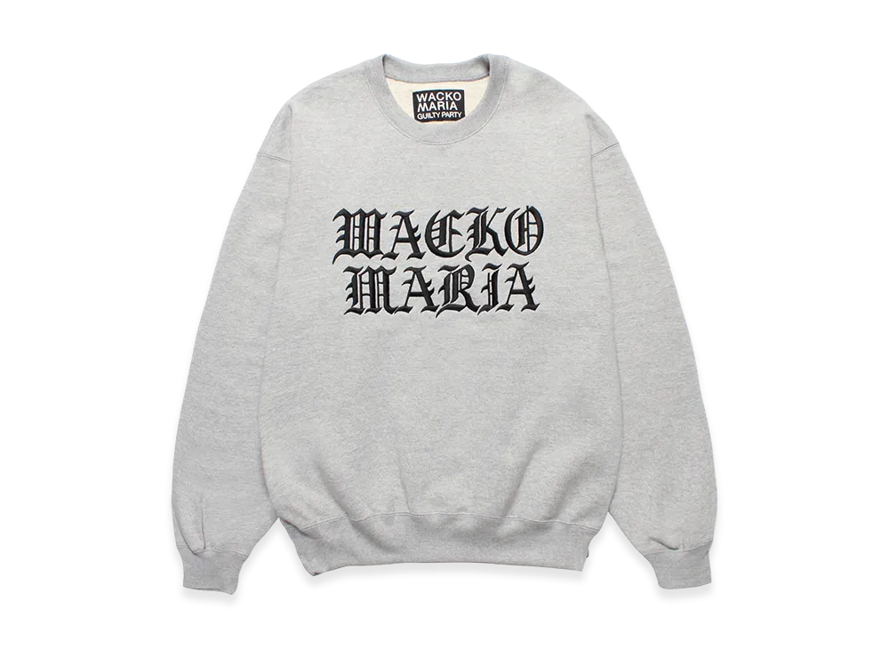 WACKO MARIA Heavy Weight Sweat Shirt "Gray"