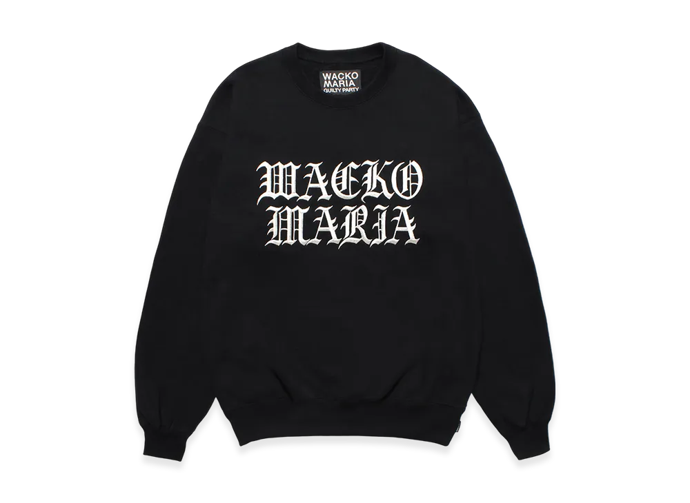 WACKO MARIA Heavy Weight Sweat Shirt "Black"