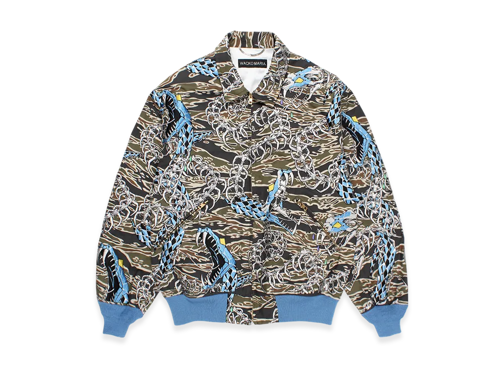 WACKO MARIA オリーブ色 刺繍入りジャケット 虎デザイン 写真23/27